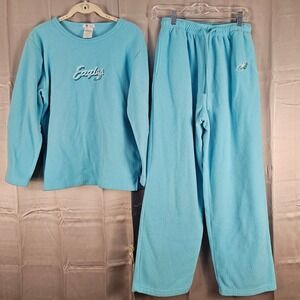 NFL‎ For Her Womens Blue Philadelphia Eagles Fleece Track Suit Sweater Pants Sml